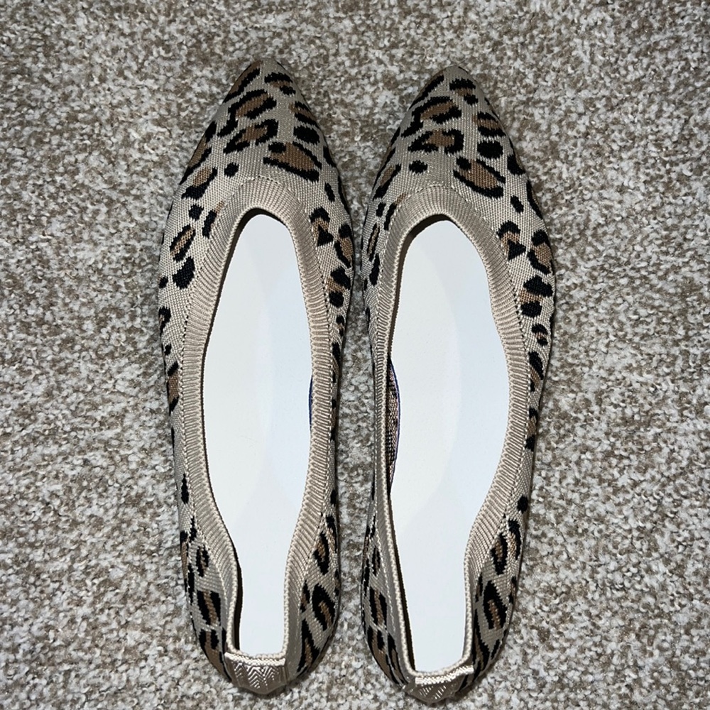 Leopard print flats